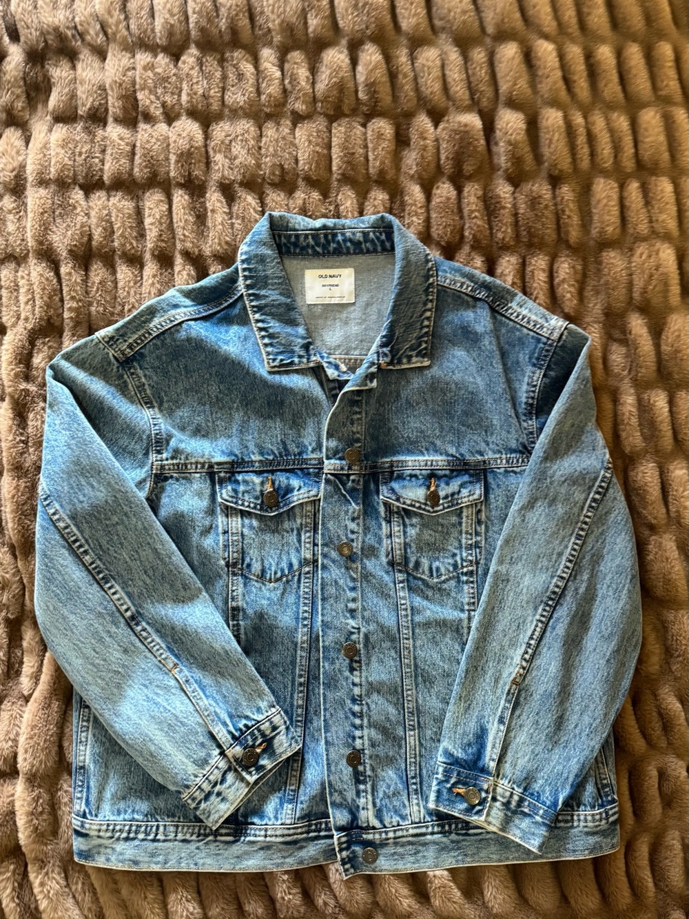 Old Navy Light Blue Boyfriend Denim Jacket - Picture 4 of 7